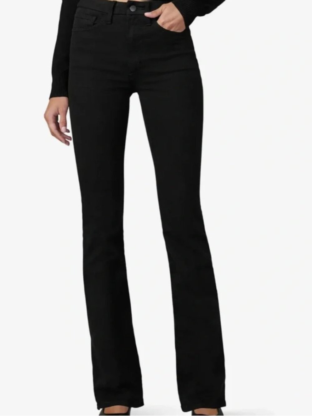 Joe's Jeans High Rise Curvy Bootcut Jeans - Color Black
